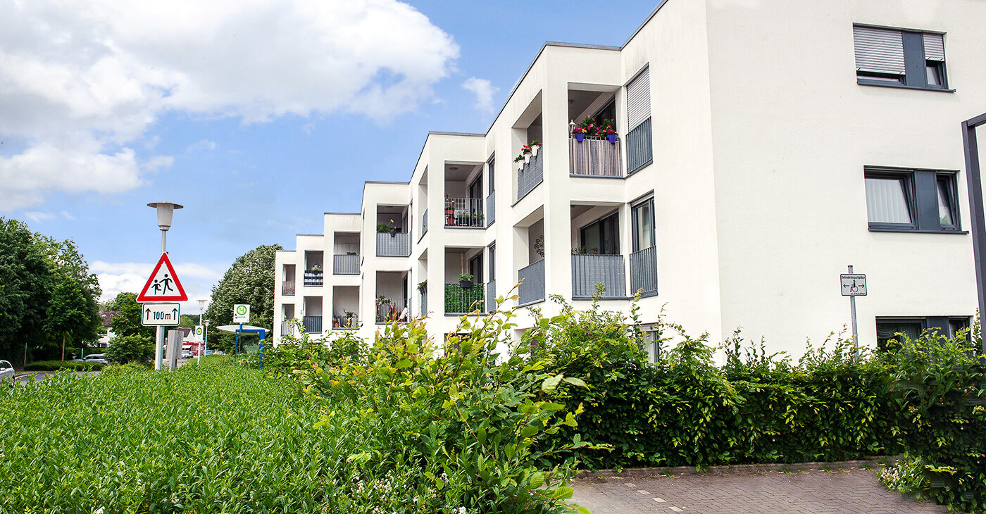 Mietwohnungen und Wohngebäude der Grafschaft Moers.