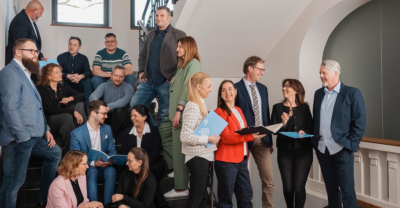 Gruppenfoto der Mitarbeiter der Grafschaft Moers