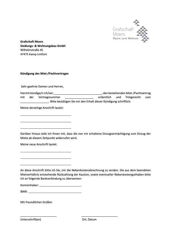 Download: Kündigungsvorlage.