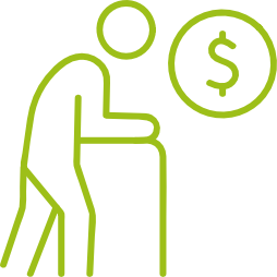 Symbol für Altersvorsorge.
