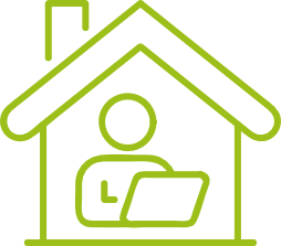 Symbol für Homeoffice.
