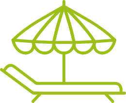 Symbol für Urlaub.
